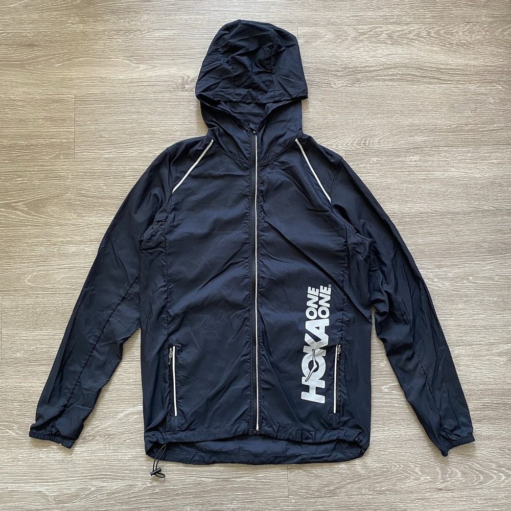 Rabbit Running x Hoka One One Lightweight Running Jacket Men's M Black Packable